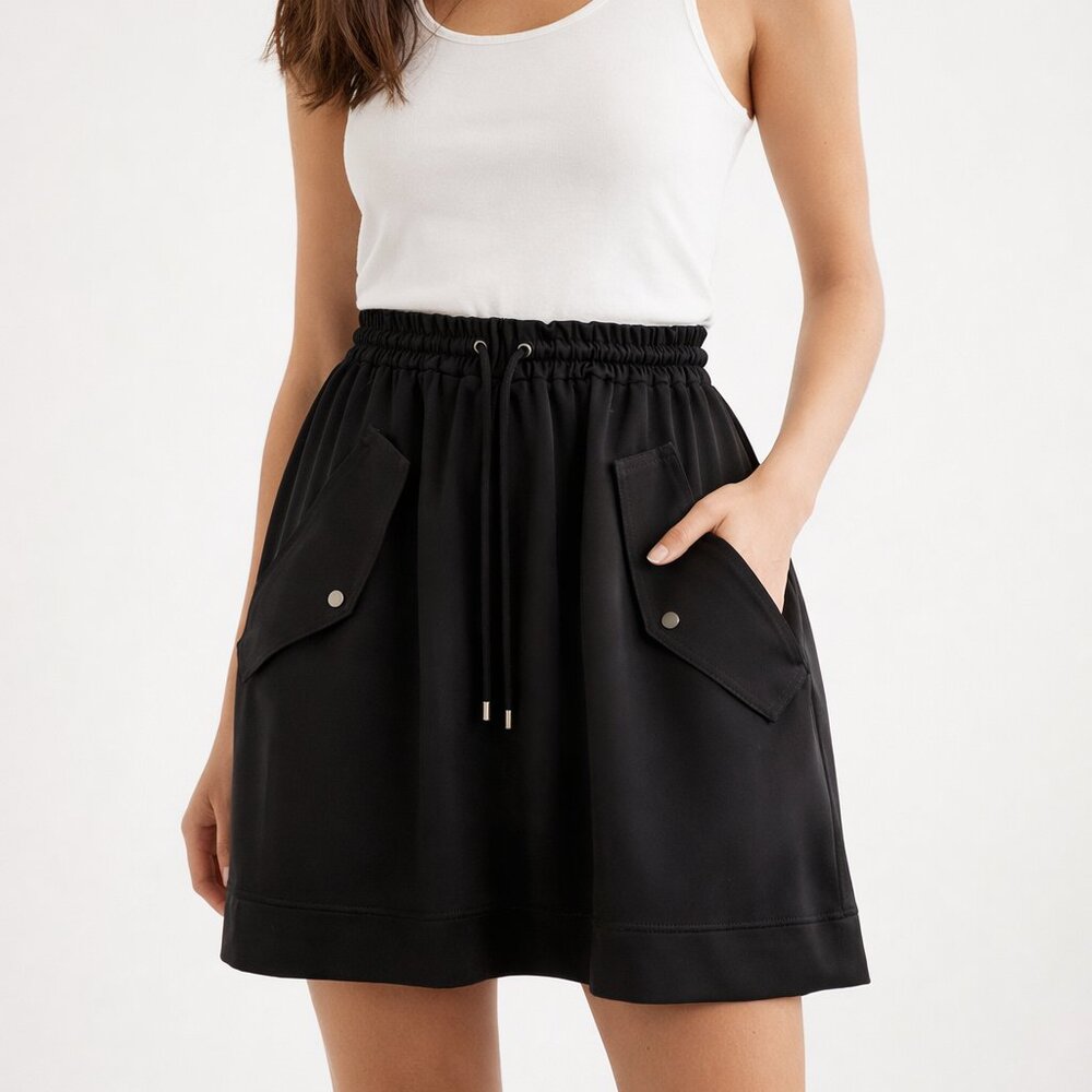 Kenzo draw string skirt with pockets